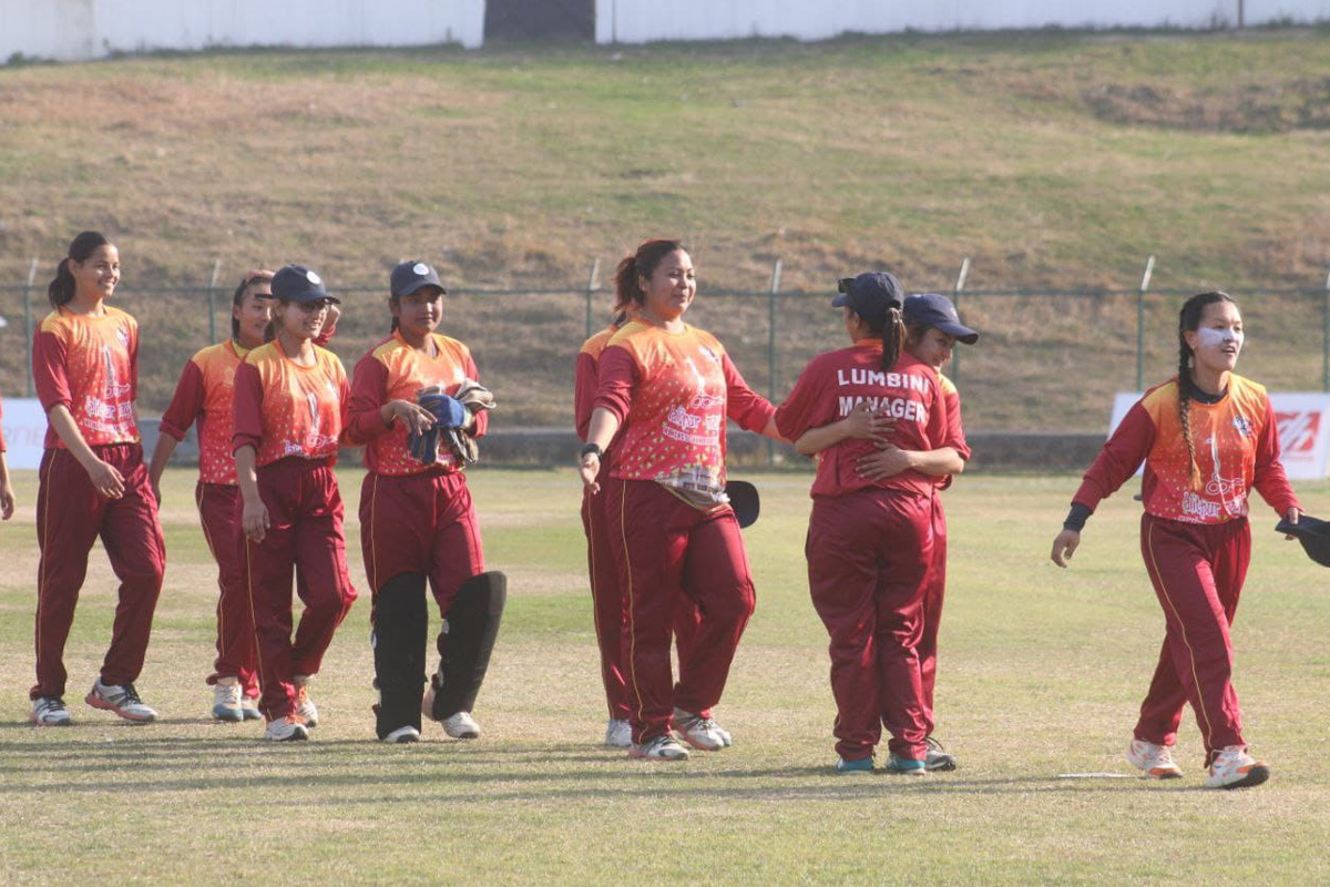 नेरी र सुस्मिताको घातक बलिङमा मेयर ११ विरुद्ध लुम्बिनीको रोमाञ्चक जित