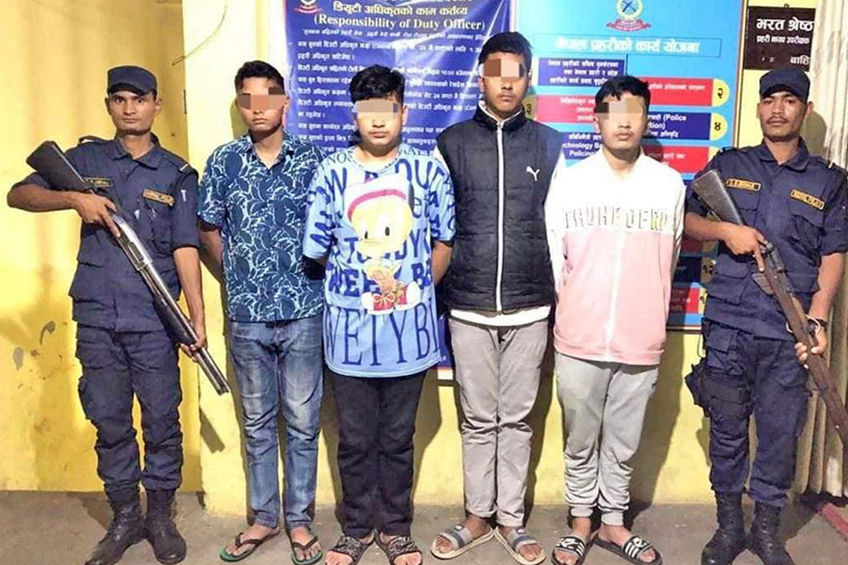 ट्रिनिटी कलेजका सुरक्षा गार्डमाथि खुकुरी प्रहार, चार विद्यार्थी पक्राउ