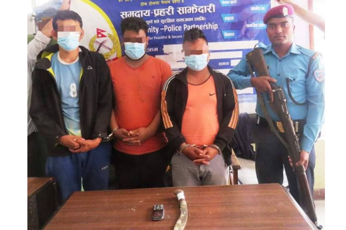 काठमाडौंको छिमेकी पार्टी प्यालेसमा खुकुरी प्रहार, तीन जना पक्राउ