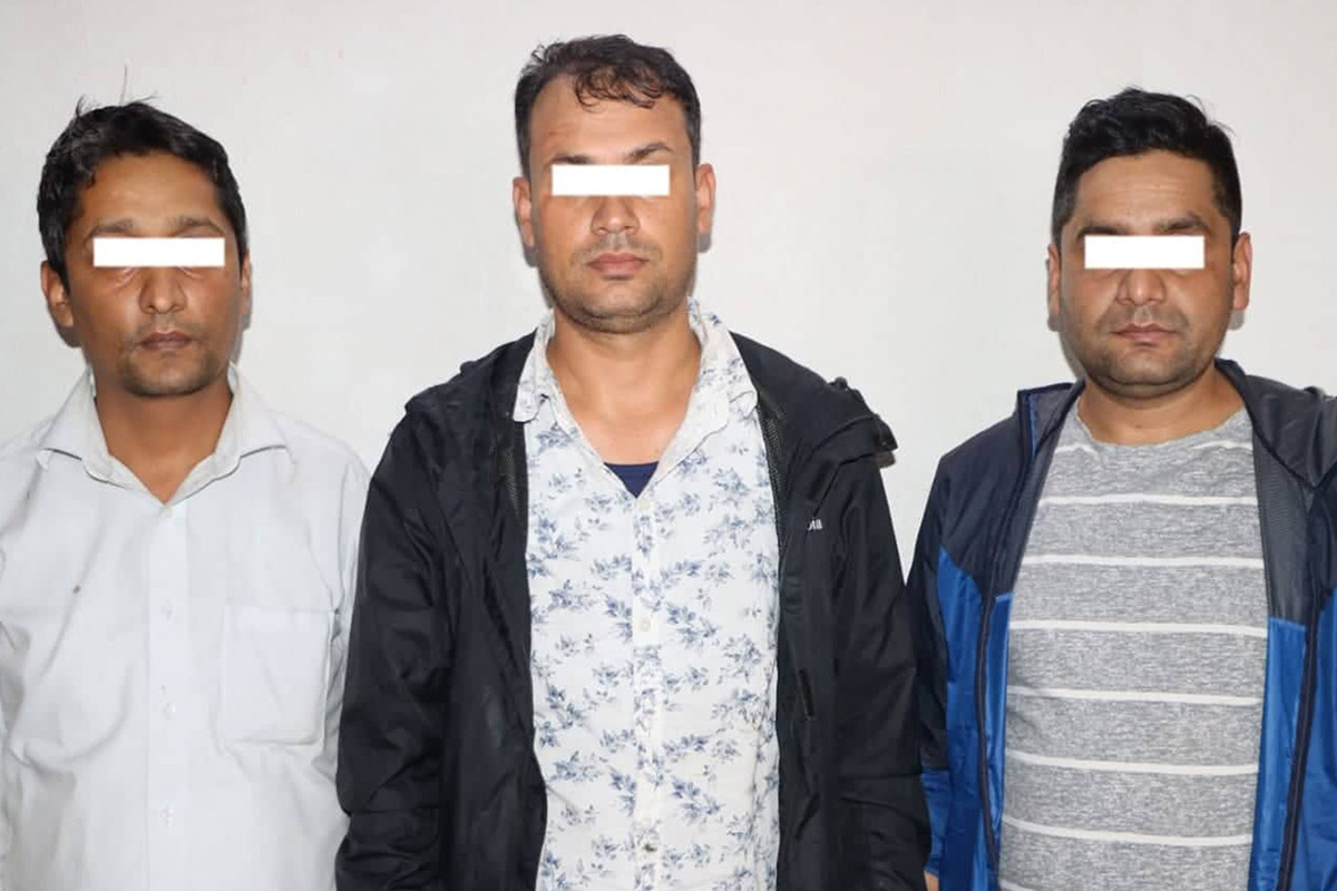 नक्कली शैक्षिक प्रमाणपत्रसहित तीन पक्राउ