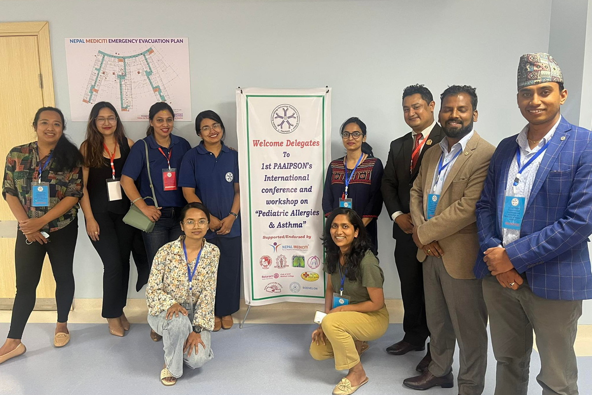 'एलर्जी र दमबारेको अन्तर्राष्ट्रिय सम्मेलन जानकारीमूलक'