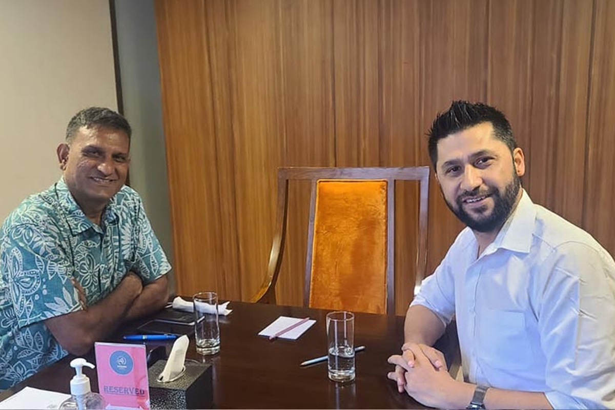 रवि लामिछाने र रमेश खरेलबीच सहकार्यको विषयमा छलफल