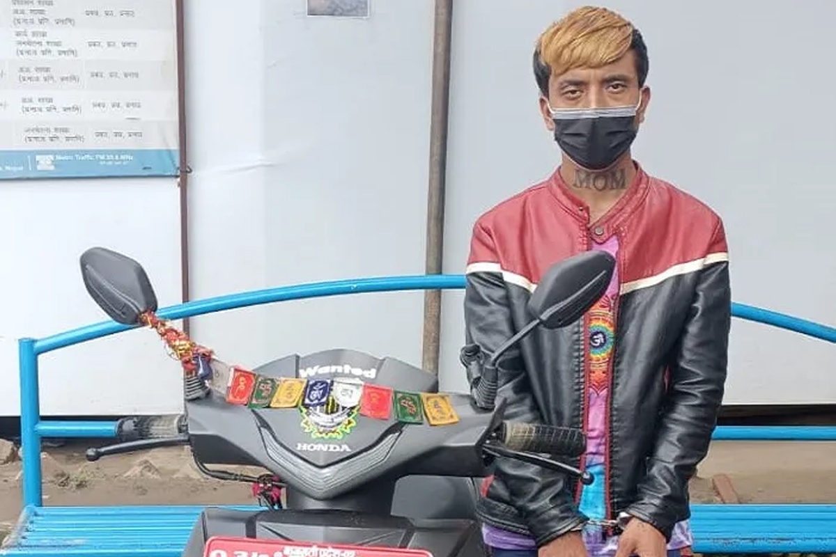 काठमाडौंबाट स्कुटर चोरीमा संलग्न एक जना पक्राउ