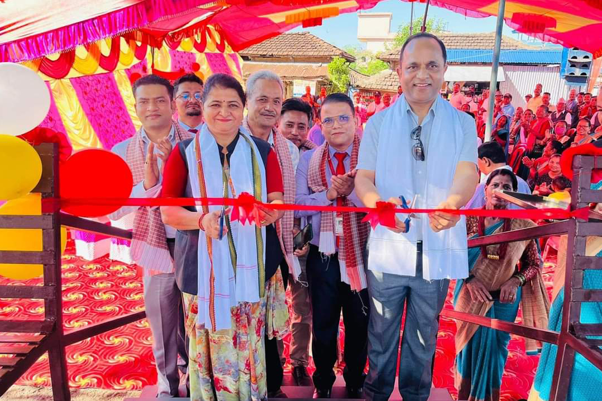 सनराइज बैंकले सुनवलमा निर्माण गर्‍यो चौतारी