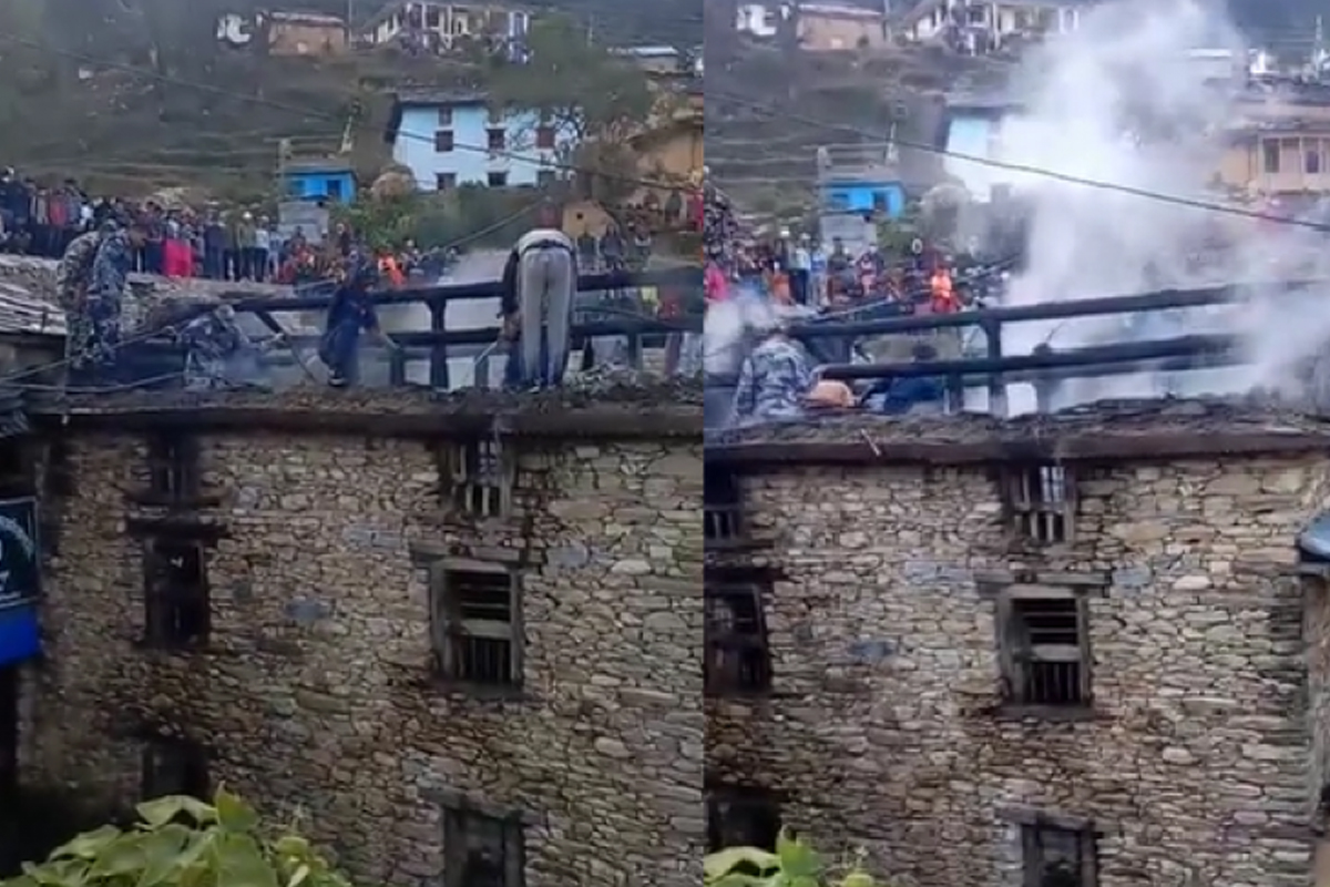 आगलागी हुँदा बाजुरामा एक घर जलेर नष्ट