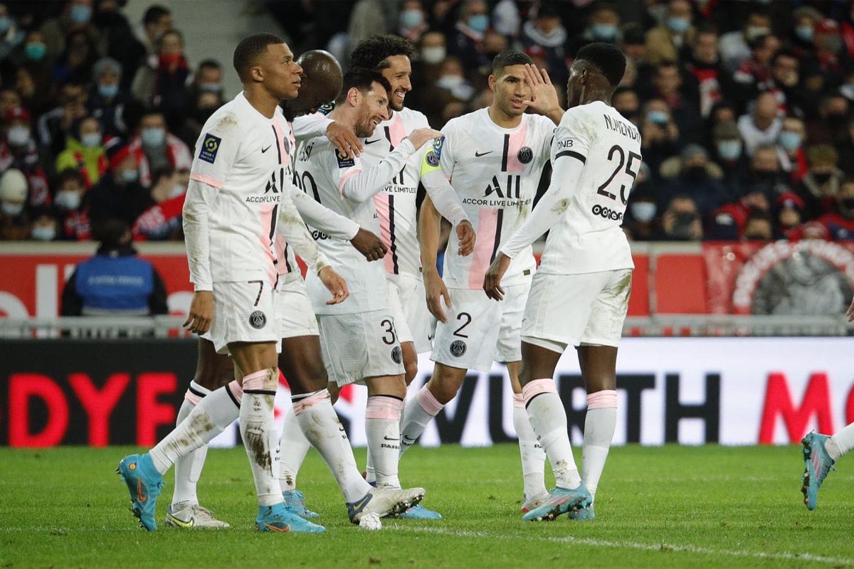 लिल्लविरुद्ध पीएसजीको पाँच गोल
