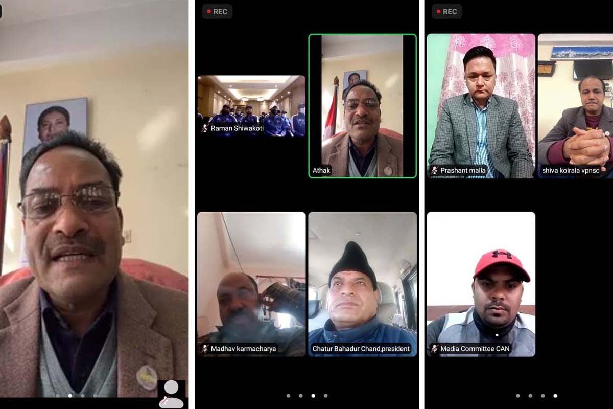 ओमन जाने क्रिकेट टोलीको भर्चुअल बिदाइ