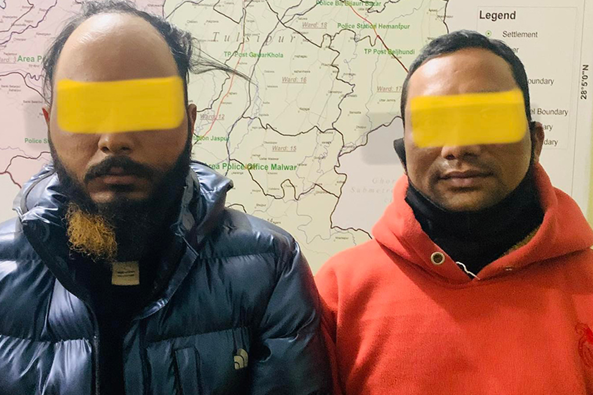 दाङबाट ब्राउन सुगरसहित दुई जना पक्राउ