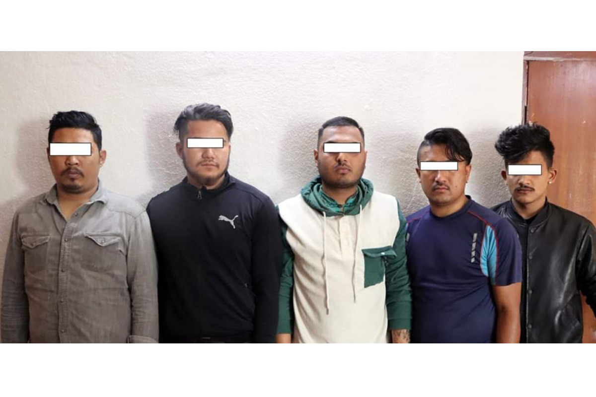 शंखमूलमा एक युवकमाथि खुकुरी प्रहार गर्ने पाँच जना पक्राउ