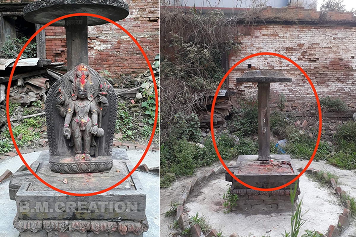 कालिमाटीबाट चोरी भयो कामदेवको मूर्ति