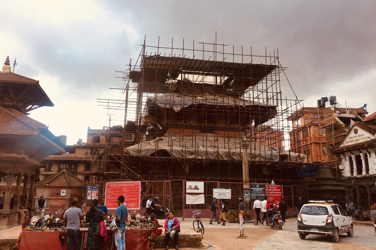 कामदार अभावले भीमसेन मन्दिर पुनःनिर्माण तिहारपछि सम्पन्न हुने