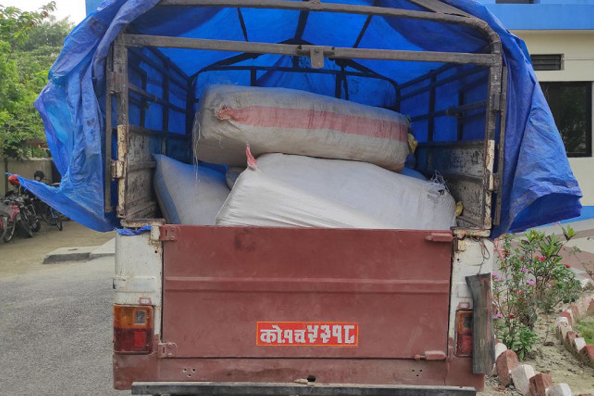 १२० किलो गाँजा बरामद
