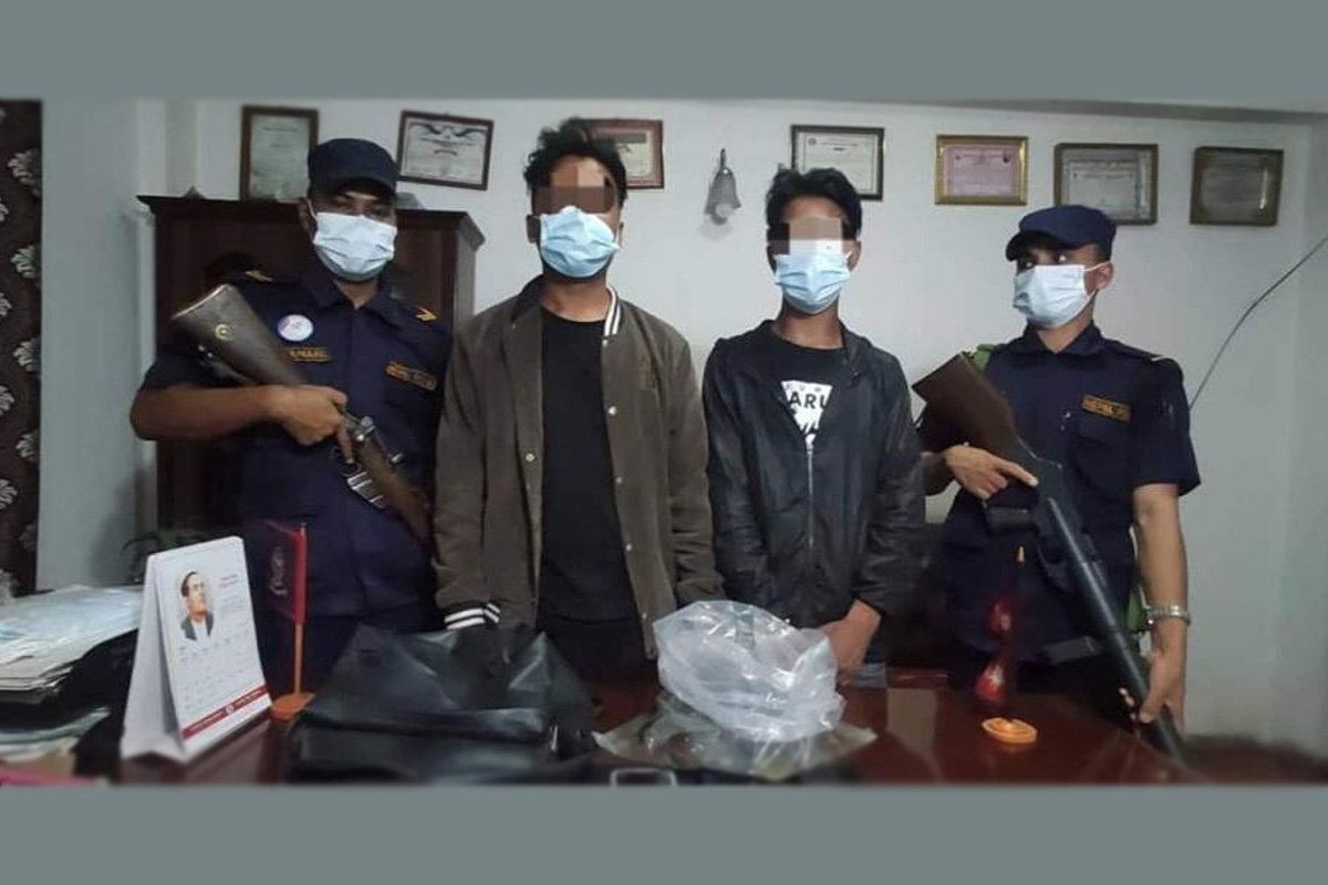 अवैध वन्यजन्तु कछुवासहित कोटेश्वरबाट दुई जना पक्राउ