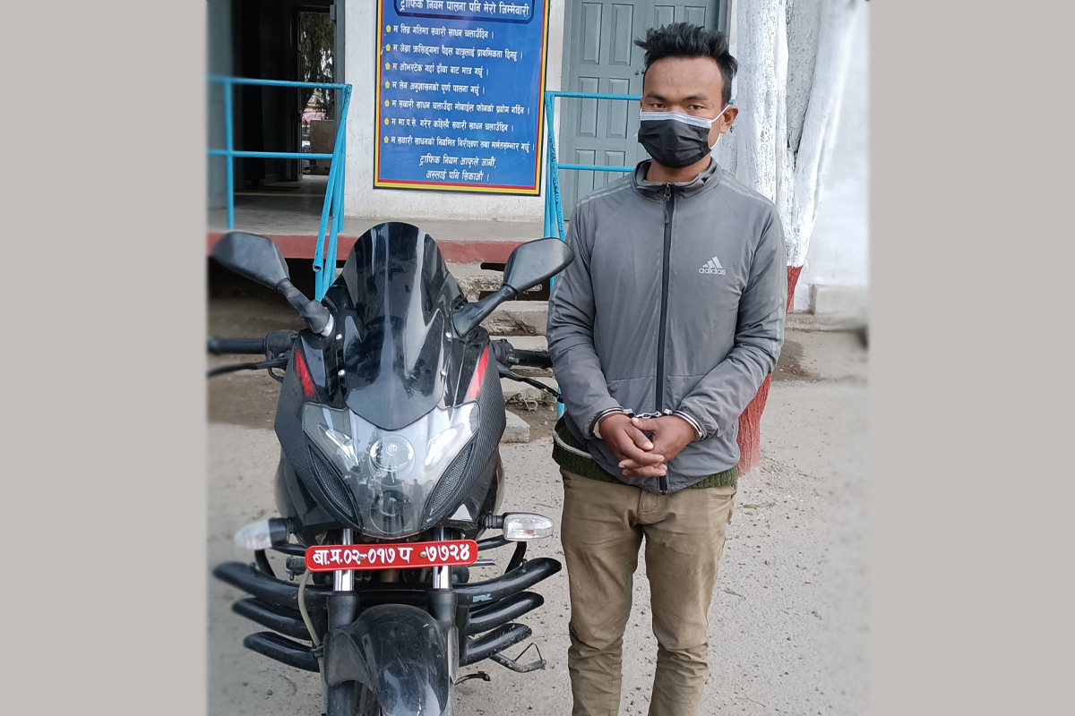 बनेपामा हराएको मोटरसाइकल ग्वार्कोमा भेटियो