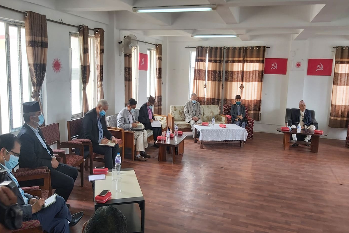 नेकपा एमाले स्थायी कमिटीको बैठक बस्दै