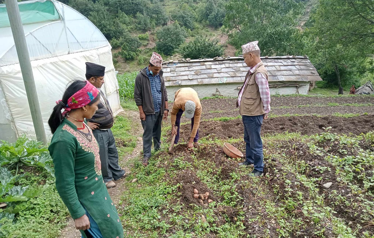 मजदुरीका लागि अब भारत जानुपर्दैन आनन्दपुरका किसानलाई