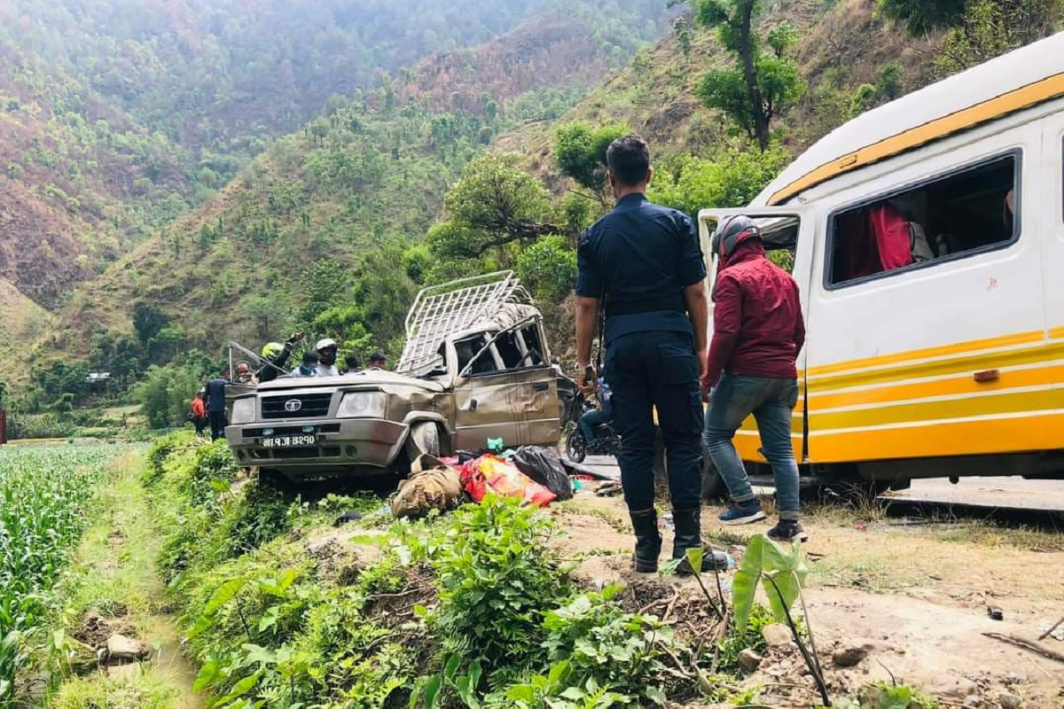 काभ्रे दुर्घटनामा मृत्यु हुने ५ जनाको पहिचान खुल्यो
