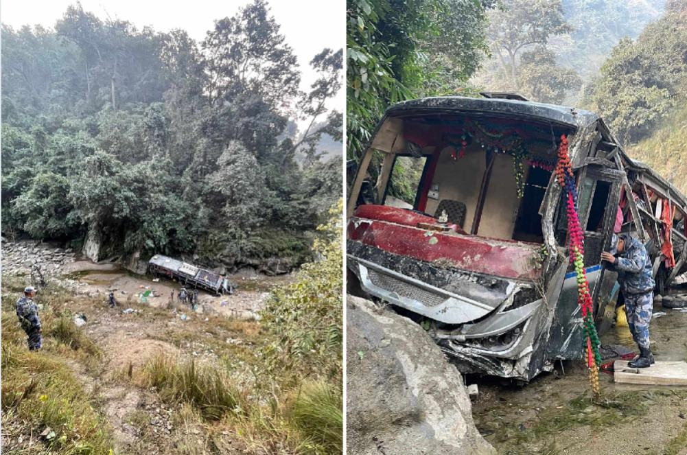 कपिलवस्तु बस दुर्घटनाका मृतक १० जनाको सनाखत