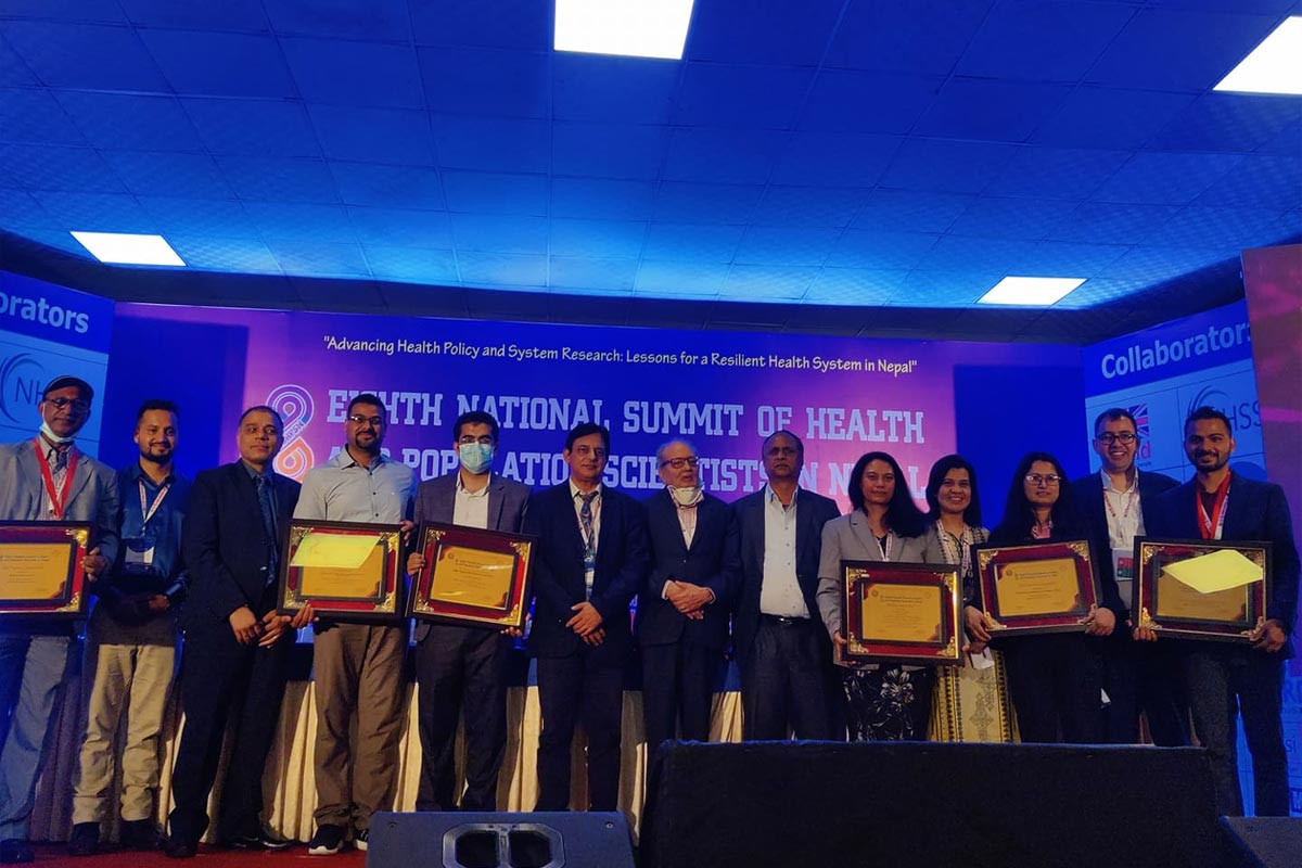 स्वास्थ्य अनुसन्धान परिषद्‌द्वारा ११ विधामा अवार्ड प्रदान