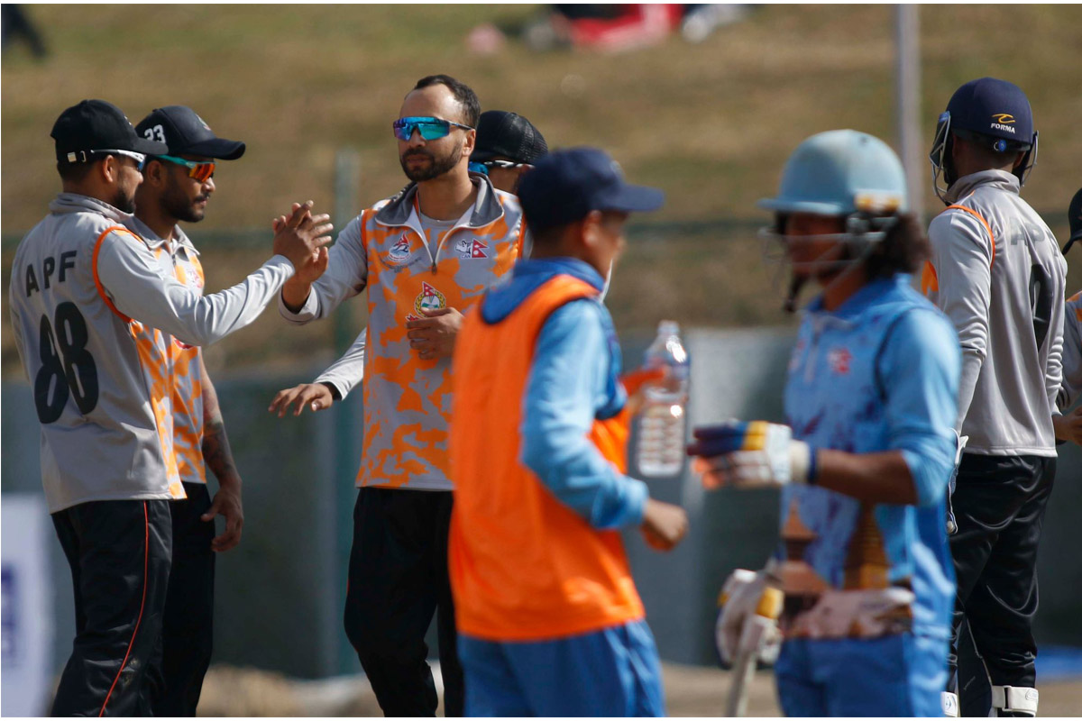 एपीएफले बागमतीसँग पायो १२५ रनको लक्ष्य