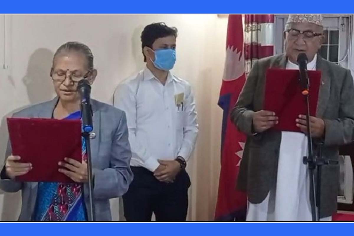 अष्टलक्ष्मी शाक्यले गरिन् दुई मन्त्री नियुक्त