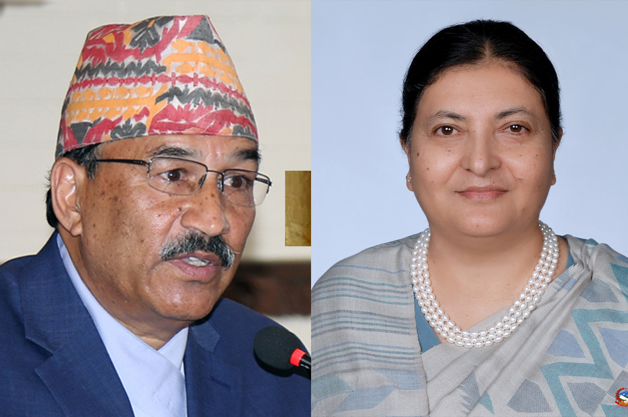 कमल थापाले भेटे राष्ट्रपति भण्डारी