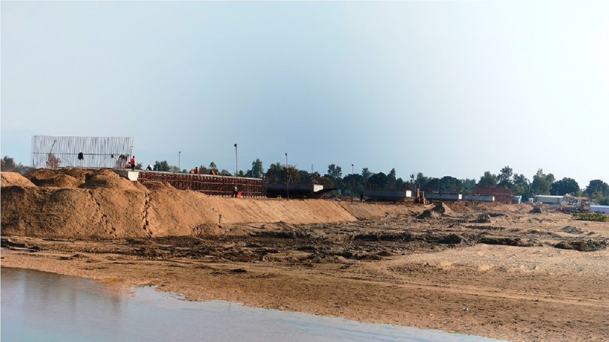 वनहराको पक्की पुल निर्माण अन्तिम चरणमा