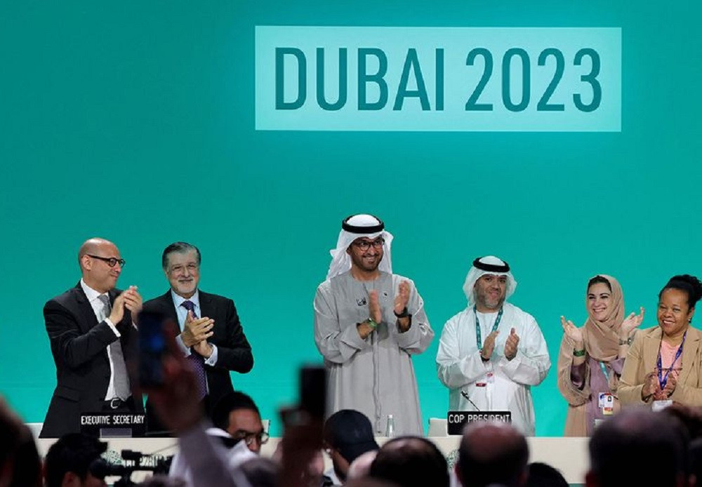 कोप २८ प्रमुखद्वारा ‘ऐतिहासिक’ जलवायु सम्झौता स्वीकृत भएको घोषणा