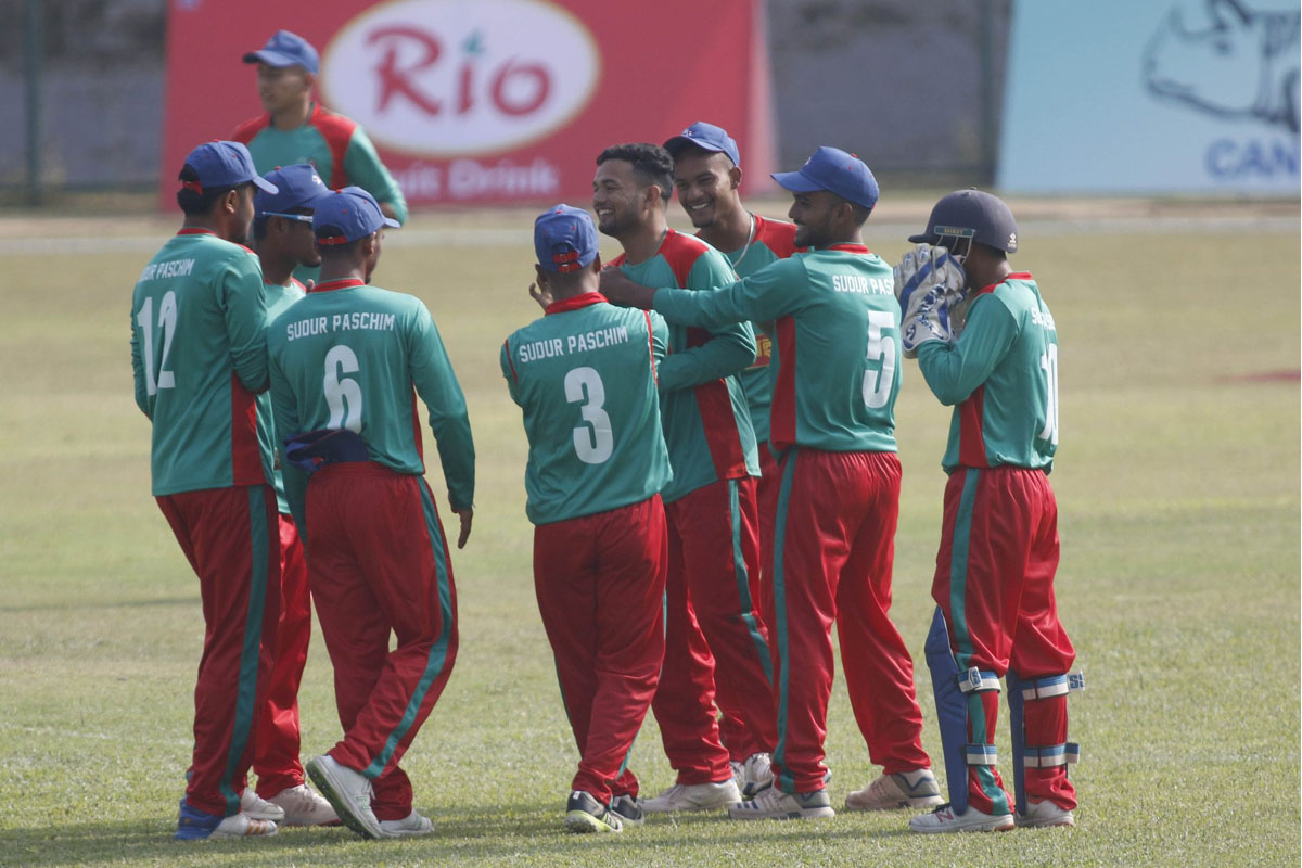 यू–१९ क्रिकेटमा गण्डकीमाथि सुदूरपश्चिमको जित
