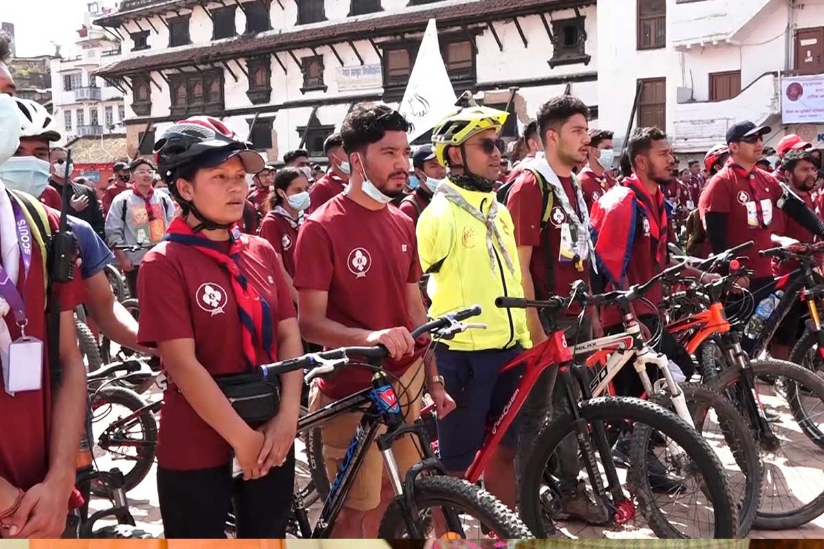 नेपाल स्काउटको ‘सम्पदा साइकल यात्रा’