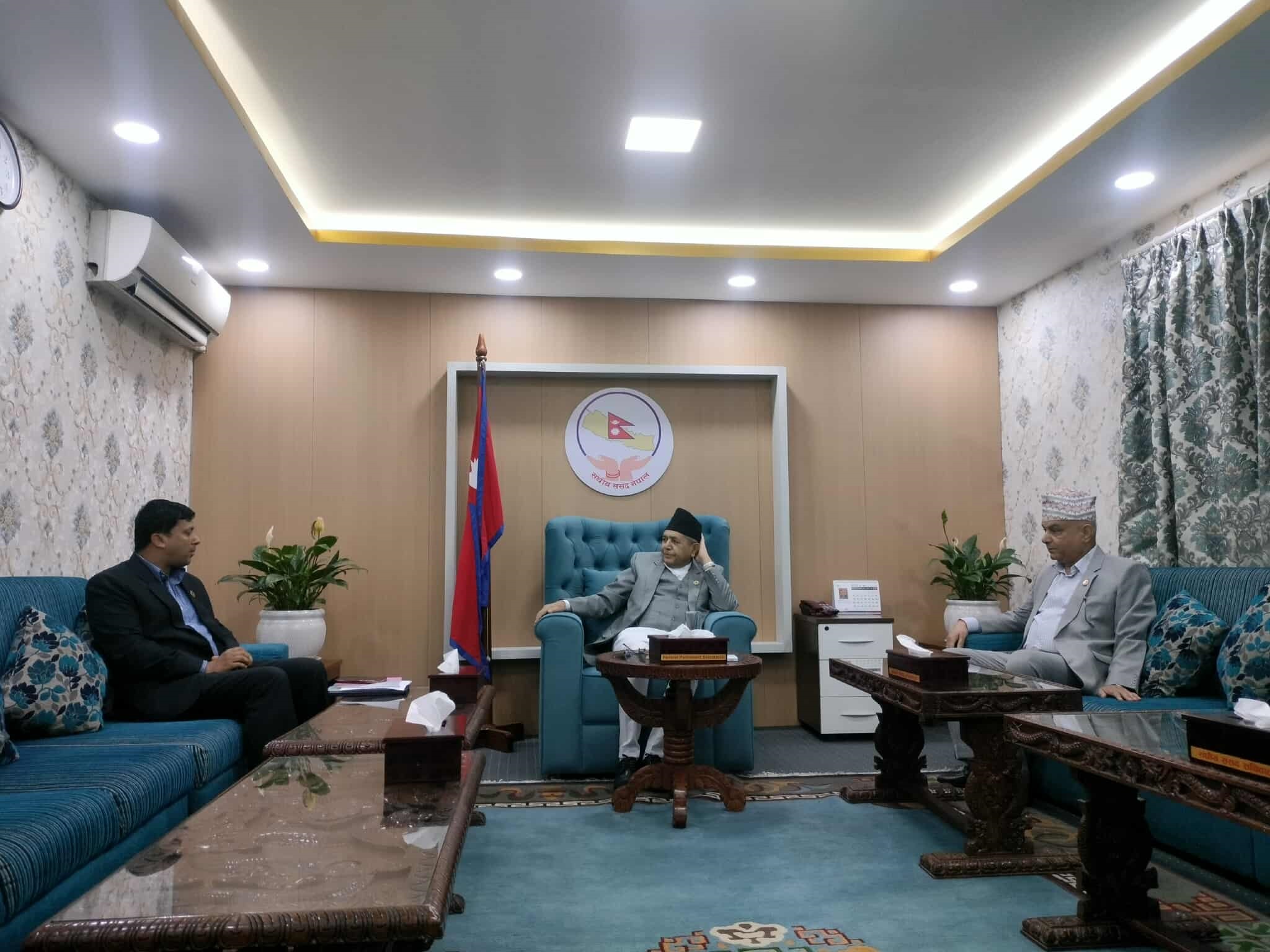 संसदको अवरोध हटाउन प्रमुख दलका सचेतकसँग सभामुखले गरे छलफल