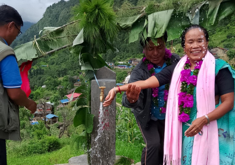 मालिका गाउँपालिकामा 'एक घर, एक धारा'