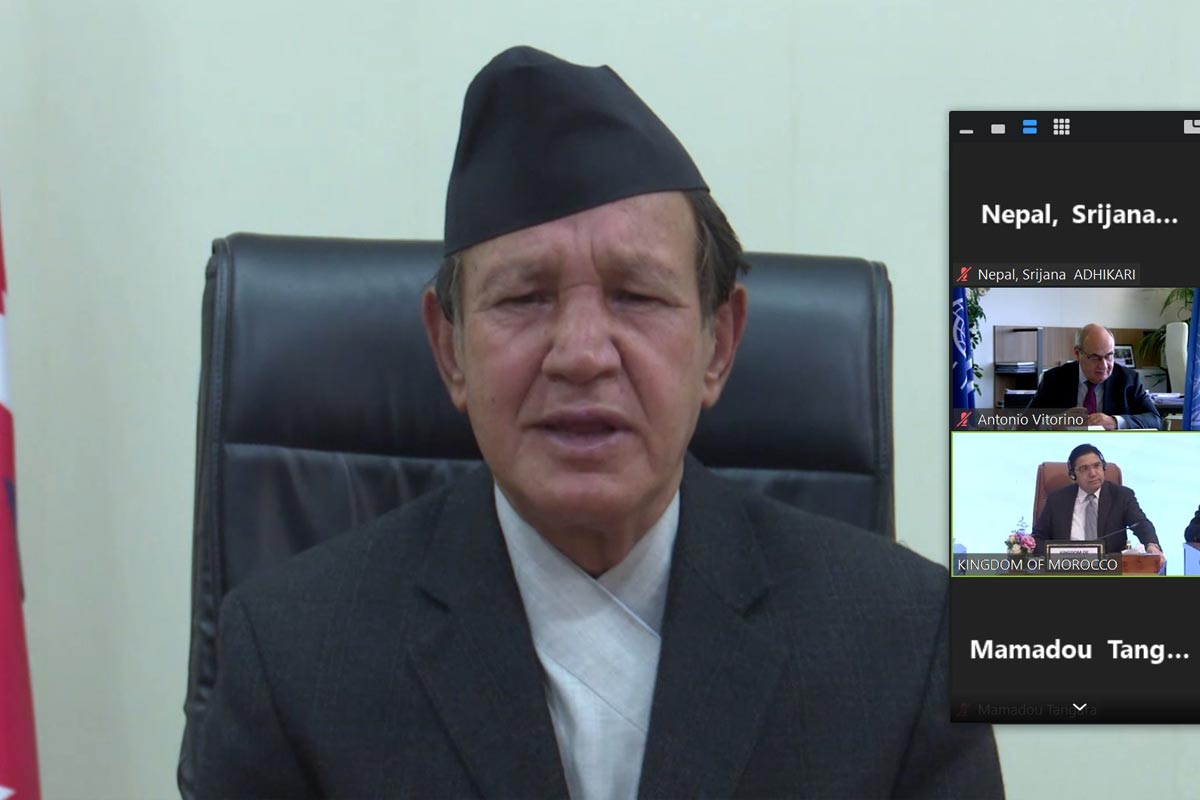 सुरक्षित आप्रवासनका निम्ति अन्तर्राष्ट्रिय समुदायसँग मिलेर काम गर्ने नेपालको प्रतिबद्धता