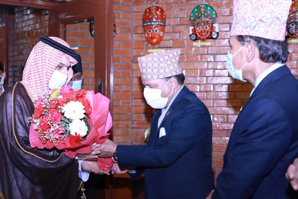 साउदी विदेशमन्त्रीले आज राष्ट्रपति र प्रधानमन्त्रीलाई भेट्दै