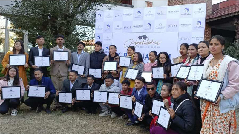 गेट पोलिटेक्निकले दियो ३१ बहिरा युवालाई निःशुल्क होटल व्यवस्थापन तालिम 