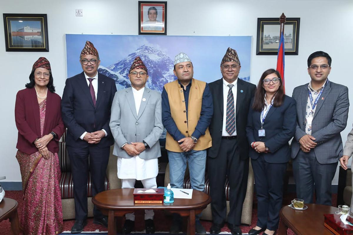 अध्यक्ष तिमिल्सिना र डब्लुएचओ महानिर्देशक डा. टेड्रोसबीच भेटवार्ता