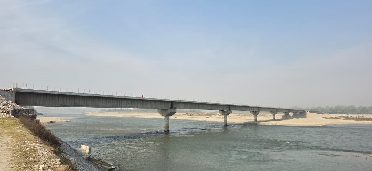 कर्णाली नदीको सनकट्टीमा पुल निर्माण अन्तिम चरणमा, डुंगा चढ्नैपर्ने बाध्यता अन्त्य हुँदै