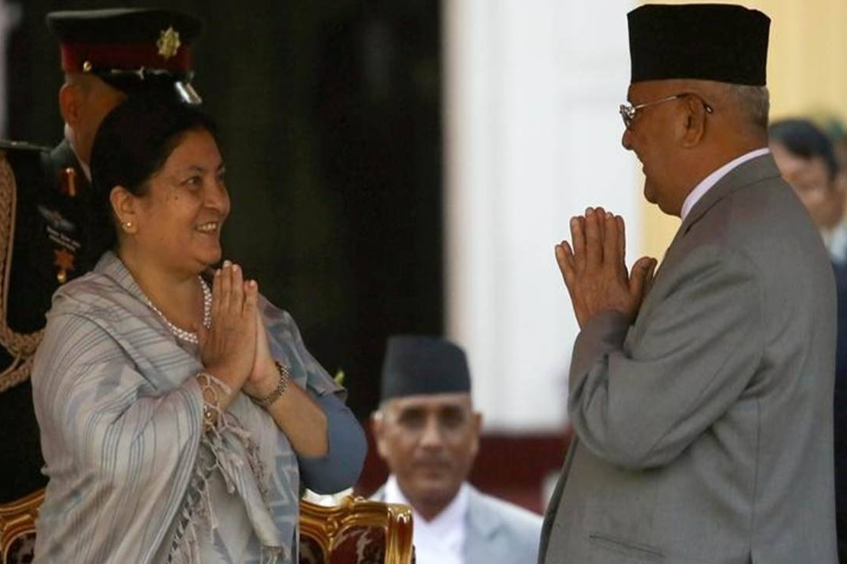 राष्ट्रपति भेट्न ओली शीतल निवासमा