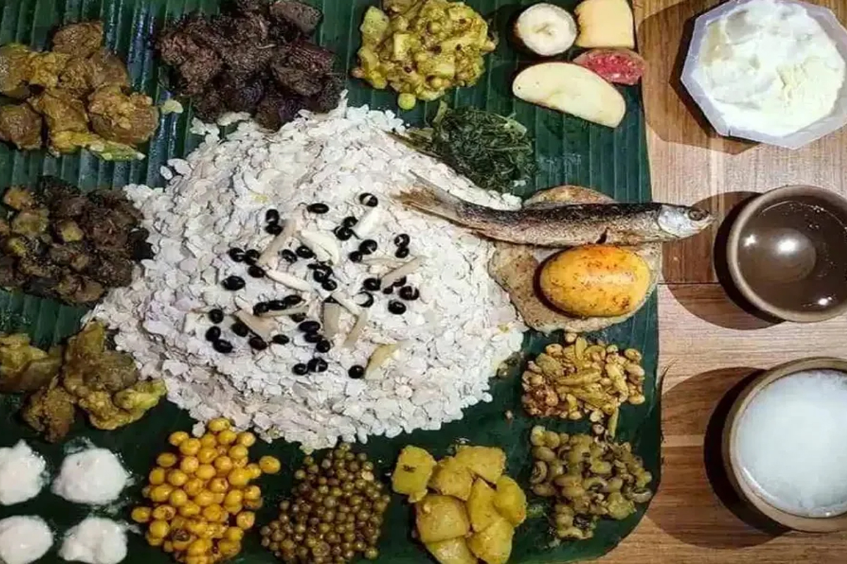 'कुछी भ्वय' खाएर महाअष्टमी पर्व मनाउँदै नेवार समुदाय