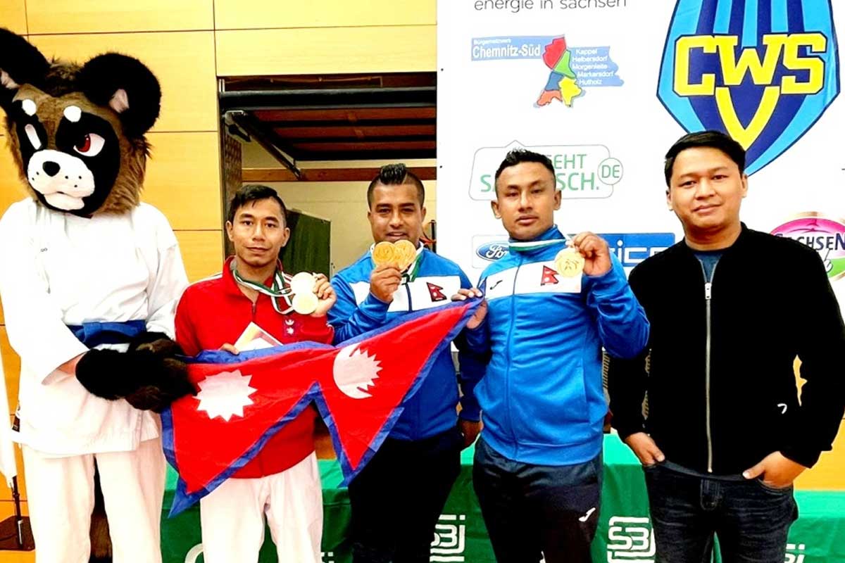 जर्मनीमा भएको ओपन कराँतेमा नेपाललाई ४ स्वर्ण