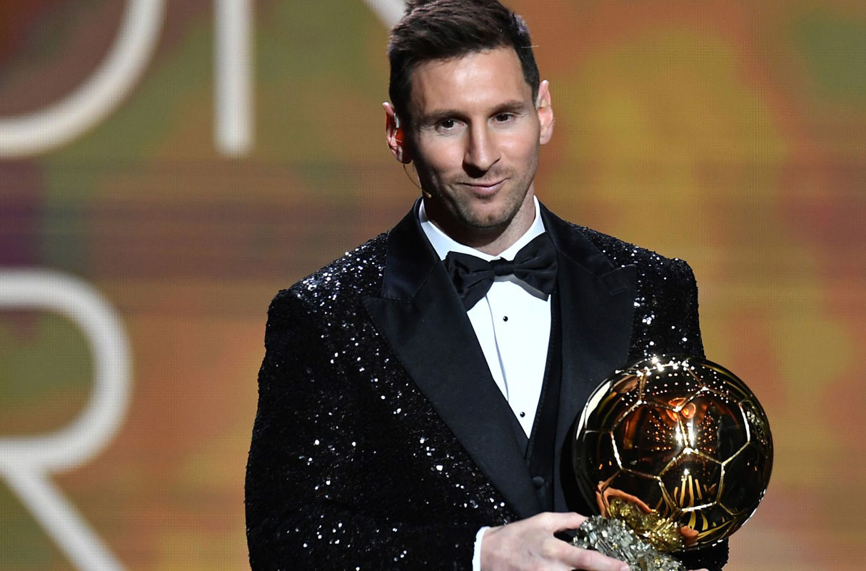 मेस्सीले सातौंपटक जिते बालोन डि ओर