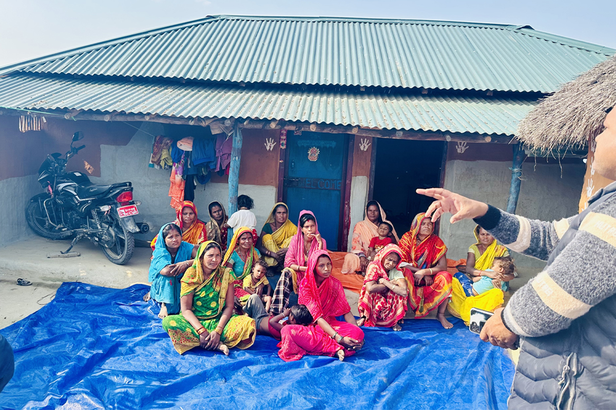 बचतले मुहार फेर्दै मुसहर महिला