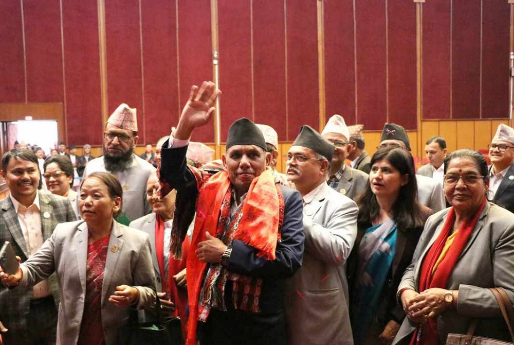 राष्ट्रिय सभाको अध्यक्षमा नारायण दाहाल निर्वाचित