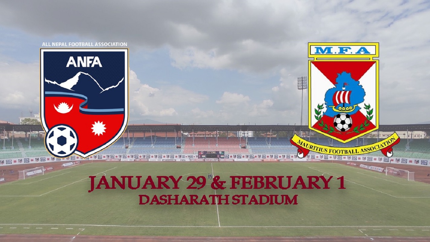 मोरिसससँग मैत्रीपूर्ण फुटबल खेल्दै नेपाल