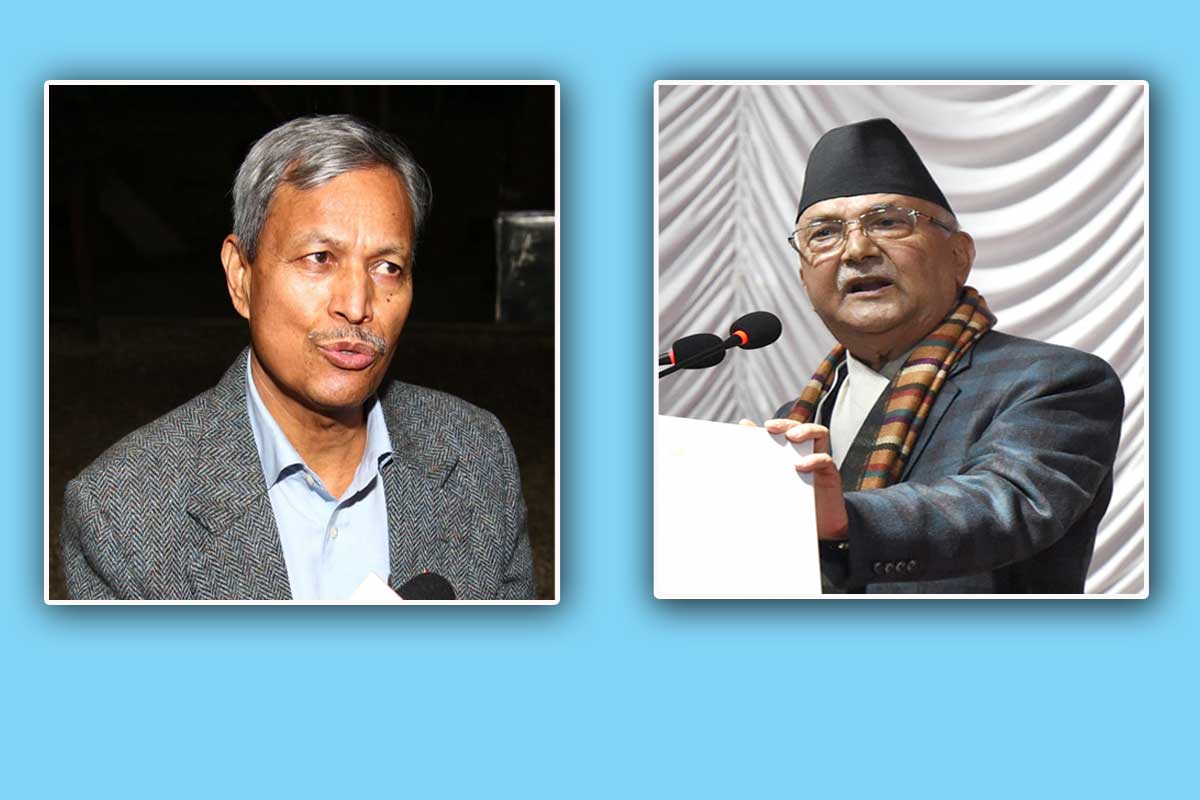 ओलीलाई रावलको प्रश्न : ७० काटिसकेपछि पनि पद खान किन मुख बाउनु भएको?