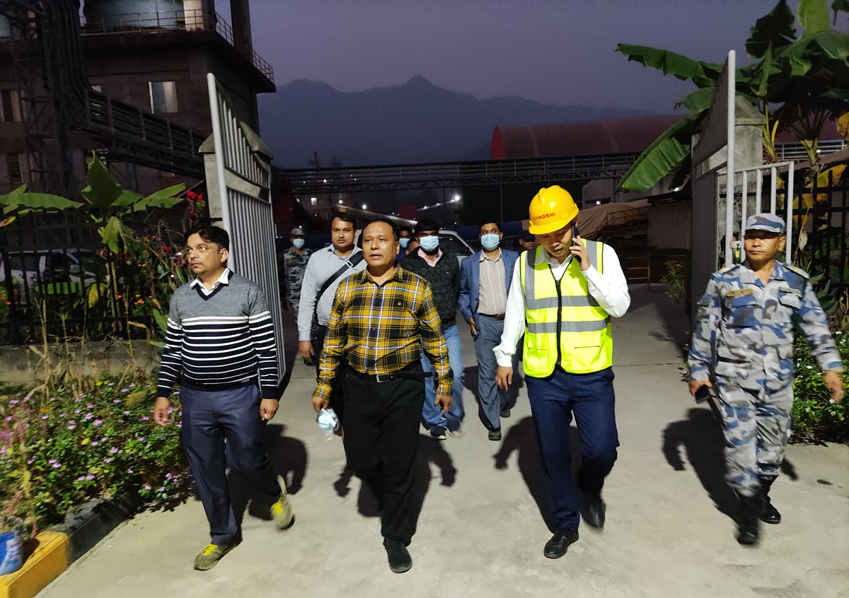 होङ्शी सिमेन्टमा पुग्यो राष्ट्रिय ग्रिडको बिजुली