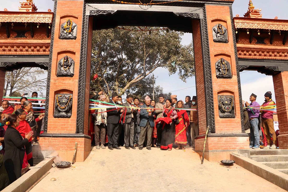 हनुमानघाटस्थित खोह्र दीप ध्वाखा र छिपा ताँको निर्माण सम्पन्न