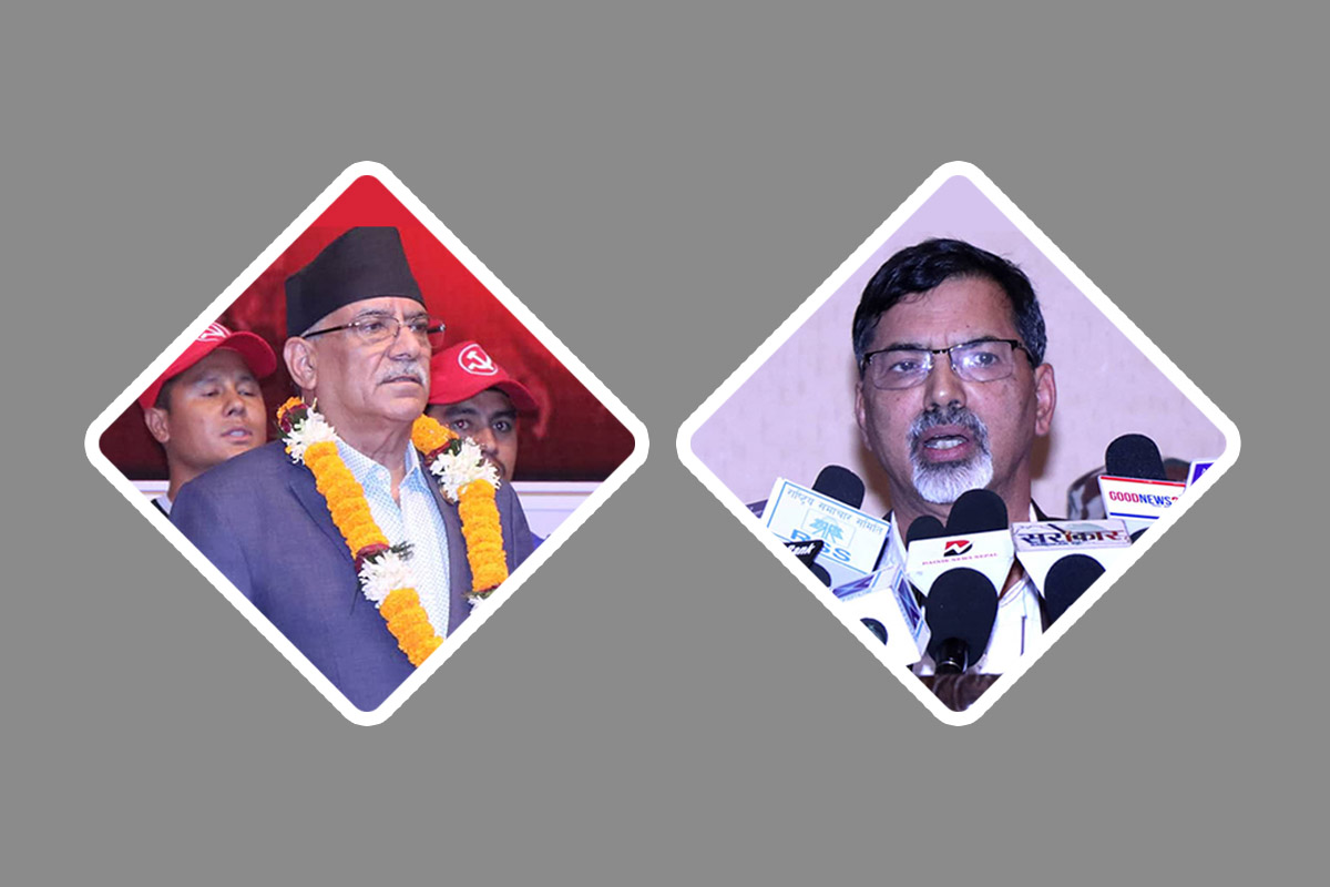 एकै मञ्चमा बाझिए प्रचण्ड–जनार्दन
