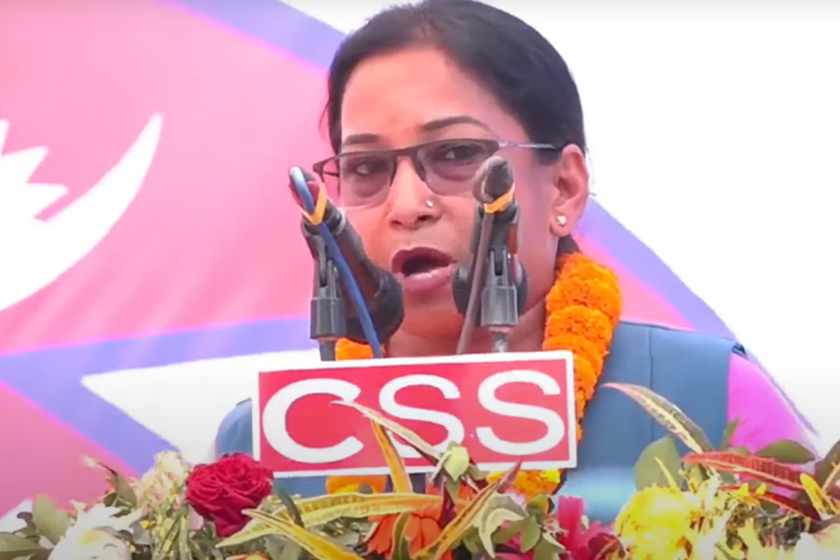 गठबन्धनको चुनावी सभामा मेयर प्रत्यासी रेणुका फेहरिस्त