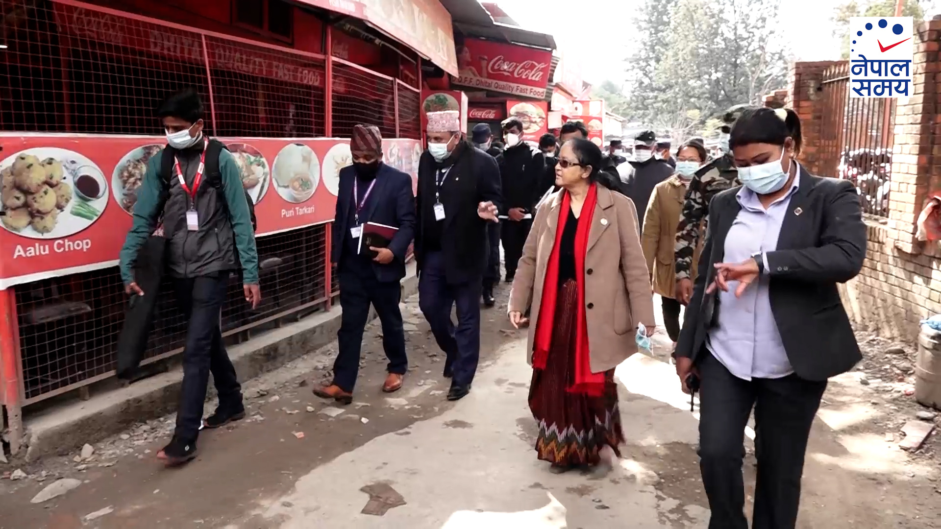 भृकुटीमण्डपको अनुगमनमा पुगिन् महिलामन्त्री रेग्मी